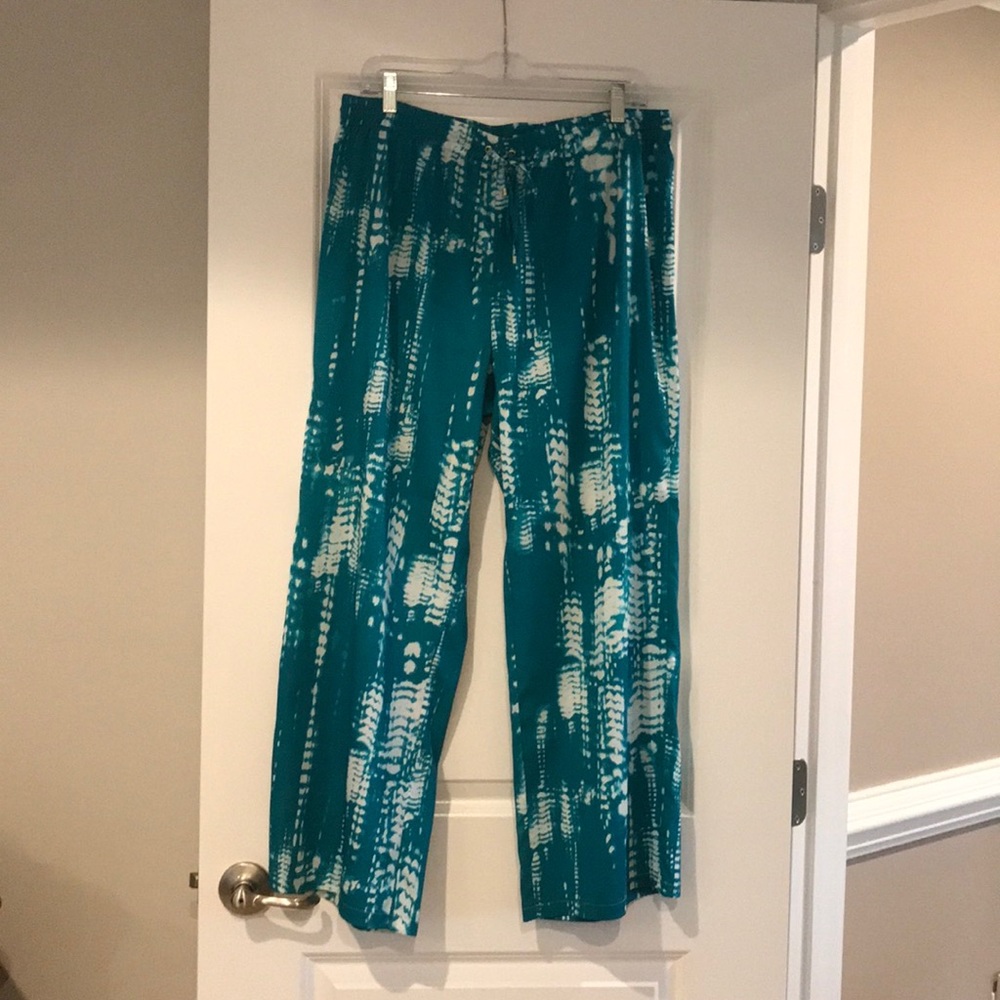 Wide leg, tie dye summer pants